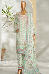 Bin Saeed Stitched 3 Piece Exclusive Printed Lawn Vol-01 Suit-LSM-2607 PISTA