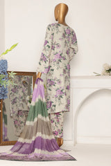 HZ Unstitched 3 Piece Wintry Linen Suit-LWP-1119