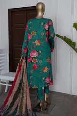 HZ Unstitched 3 Piece Wintry Linen Suit-LWP-1131