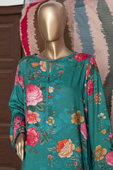 HZ Unstitched 3 Piece Wintry Linen Suit-LWP-1131