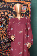 Linen Wintry By HZ Unstitched 3 Piece Linen With Shawl Suit-LWS-1139