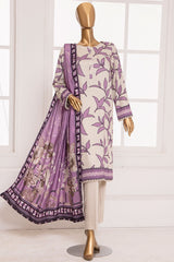 Linen Wintry By HZ Unstitched 3 Piece Printed Linen Vol-02 Suit-LWS-1151