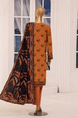 Linen Wintry By HZ Unstitched 3 Piece Printed Linen Vol-02 Suit-LWS-1152