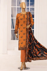 Linen Wintry By HZ Unstitched 3 Piece Printed Linen Vol-02 Suit-LWS-1152