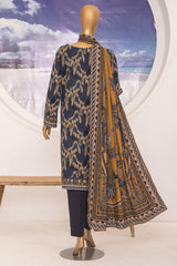 Linen Wintry By HZ Unstitched 3 Piece Printed Linen Vol-02 Suit-LWS-1153