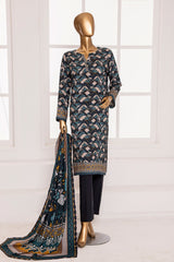 Linen Wintry By HZ Unstitched 3 Piece Printed Linen Vol-02 Suit-LWS-1154