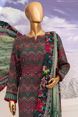 Linen Wintry By HZ Unstitched 3 Piece Printed Linen Vol-02 Suit-LWS-1156
