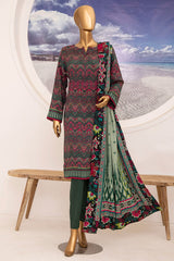 Linen Wintry By HZ Unstitched 3 Piece Printed Linen Vol-02 Suit-LWS-1156