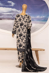 Linen Wintry By HZ Unstitched 3 Piece Printed Linen Vol-02 Suit-LWS-1157