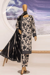 Linen Wintry By HZ Unstitched 3 Piece Printed Linen Vol-02 Suit-LWS-1157