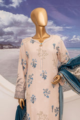 Linen Wintry By HZ Unstitched 3 Piece Printed Linen Vol-02 Suit-LWS-1158
