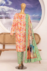 Linen Wintry By HZ Unstitched 3 Piece Printed Linen Vol-02 Suit-LWS-1159