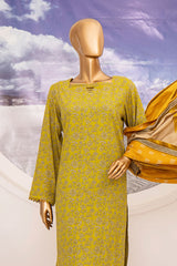 Linen Wintry By HZ Unstitched 3 Piece Printed Linen Vol-02 Suit-LWS-1160