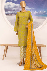 Linen Wintry By HZ Unstitched 3 Piece Printed Linen Vol-02 Suit-LWS-1160