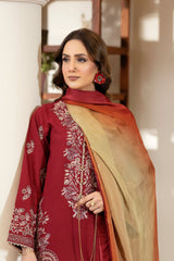 Justuju By Inara Stitched 3 Piece Winter Suit-LALSAA DR-03