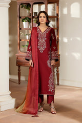 Justuju By Inara Stitched 3 Piece Winter Suit-LALSAA DR-03
