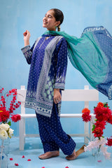 Shop the Swiss Lawn Digital Printed 3 Pc Suit for girls! Stylish, comfortable, and perfect for any occasion.