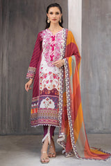 Azalea By Roheenaz Unstitched 3 Piece Printed Lawn Suit-RNZ-05-B-Orchid Oasis