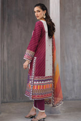 Azalea By Roheenaz Unstitched 3 Piece Printed Lawn Suit-RNZ-05-B-Orchid Oasis