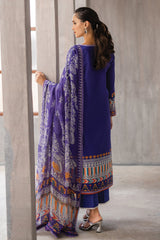 Azalea By Roheenaz Unstitched 3 Piece Printed Lawn Suit-RNZ-08-A-Blissful Berry