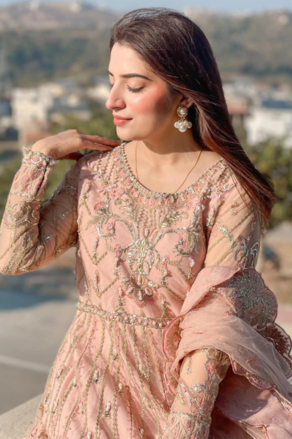 Meeral Unstitched 3 Piece Luxury Formals Pret Collection'2025-Meeral - ML-LUX22V2-5 Dilara - Meeral Luxe