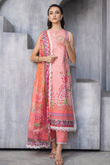 Azalea By Roheenaz Unstitched 3 Piece Printed Lawn Suit-RNZ-04-A-Radiant Rose