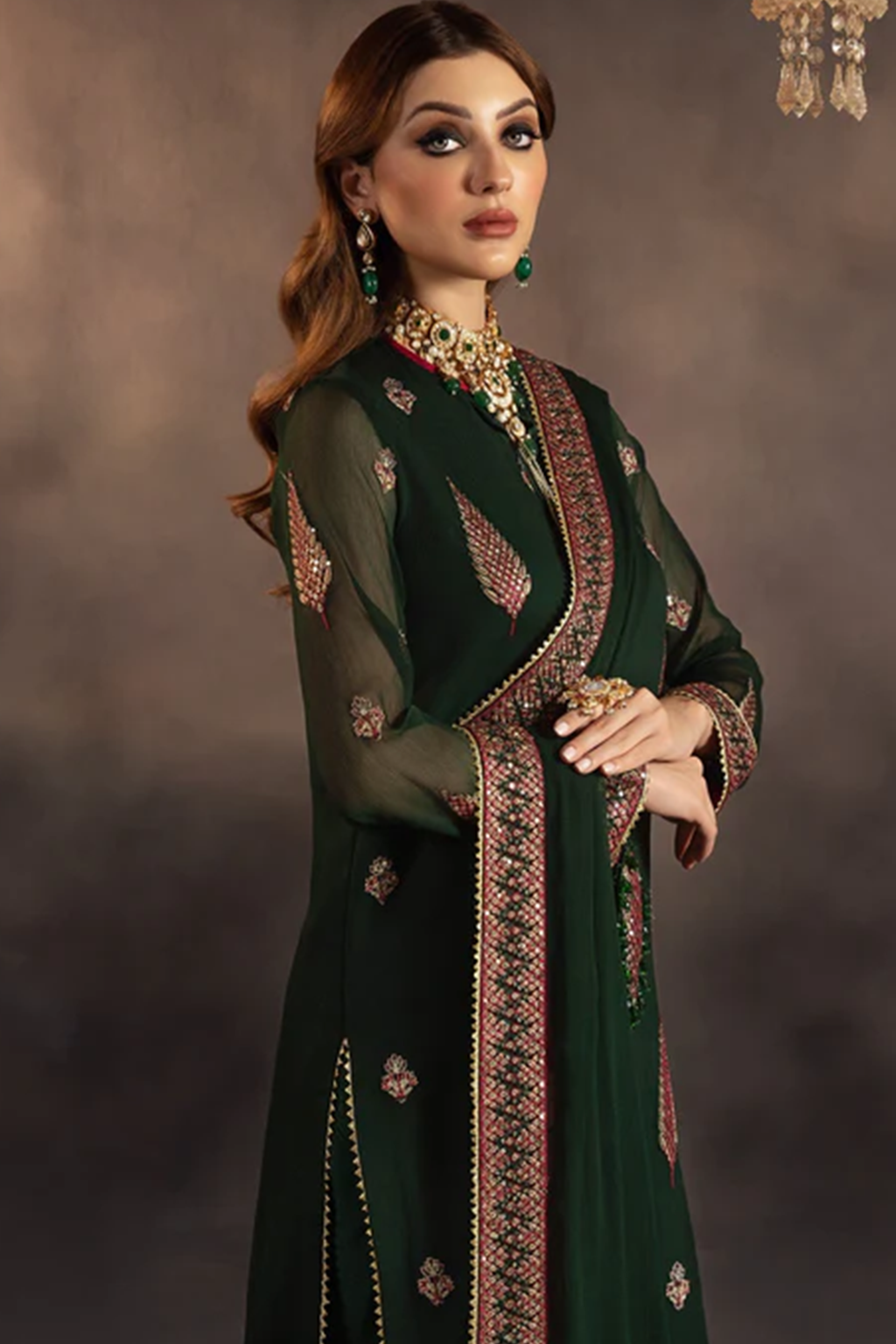 Meeral Stitched 3 Piece Luxury Formals Pret Collection'2025-Azra - Meeral Luxe