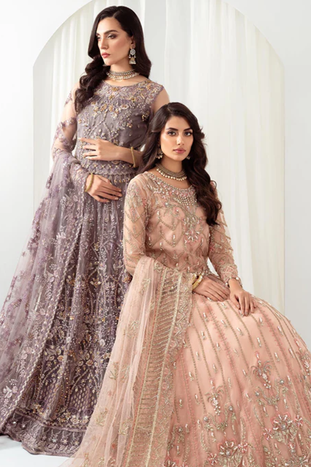 Meeral Unstitched 3 Piece Luxury Formals Pret Collection'2025-Meeral - ML-LUX22V2-5 Dilara - Meeral Luxe