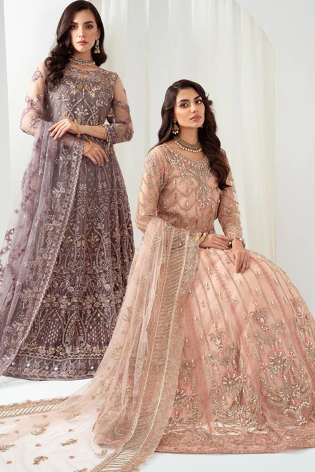 Meeral Unstitched 3 Piece Luxury Formals Pret Collection'2025-Meeral - ML-LUX22V2-5 Dilara - Meeral Luxe