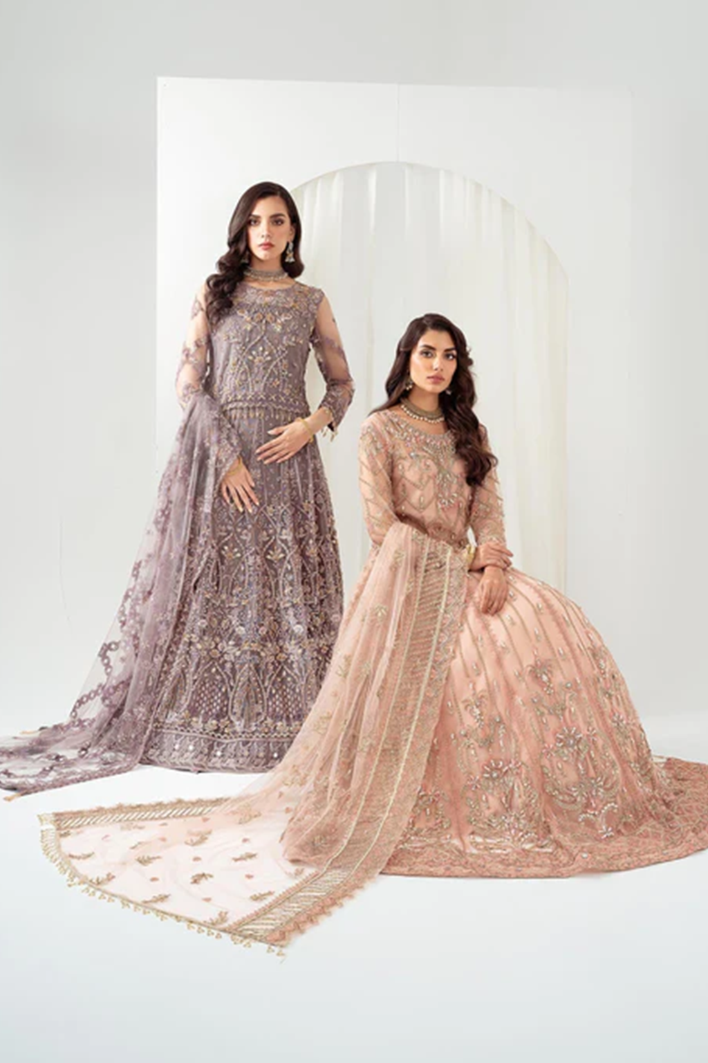 Meeral Unstitched 3 Piece Luxury Formals Pret Collection'2025-Meeral - ML-LUX22V2-5 Dilara - Meeral Luxe