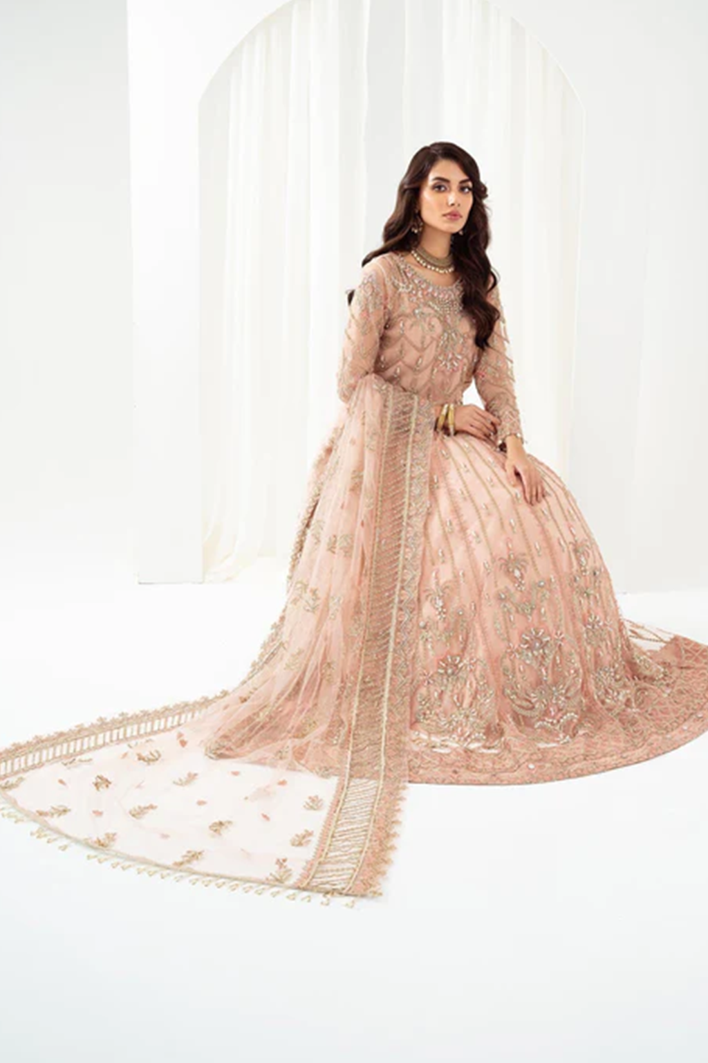 Meeral Unstitched 3 Piece Luxury Formals Pret Collection'2025-Meeral - ML-LUX22V2-5 Dilara - Meeral Luxe