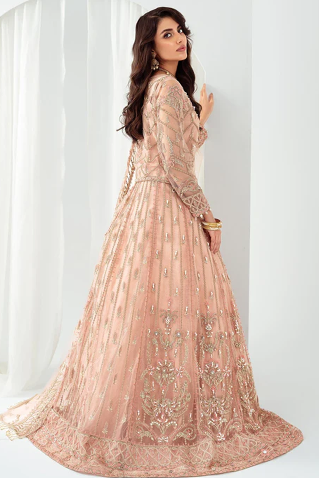 Meeral Unstitched 3 Piece Luxury Formals Pret Collection'2025-Meeral - ML-LUX22V2-5 Dilara - Meeral Luxe