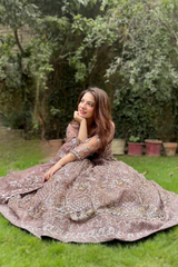 Meeral Unstitched 3 Piece Luxury Formals Pret Collection'2025-Meeral - ML-LUX22V2-30 Raya - Meeral Luxe