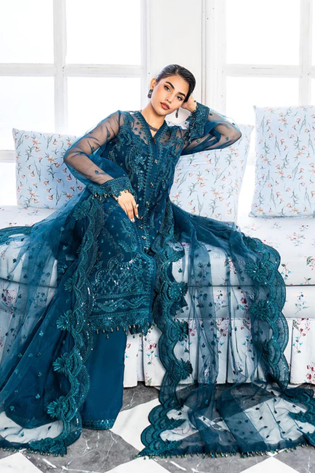 Meeral Unstitched 3 Piece Luxury Formals Pret Collection'2025-Meeral - Nilofer - Meeral Luxe