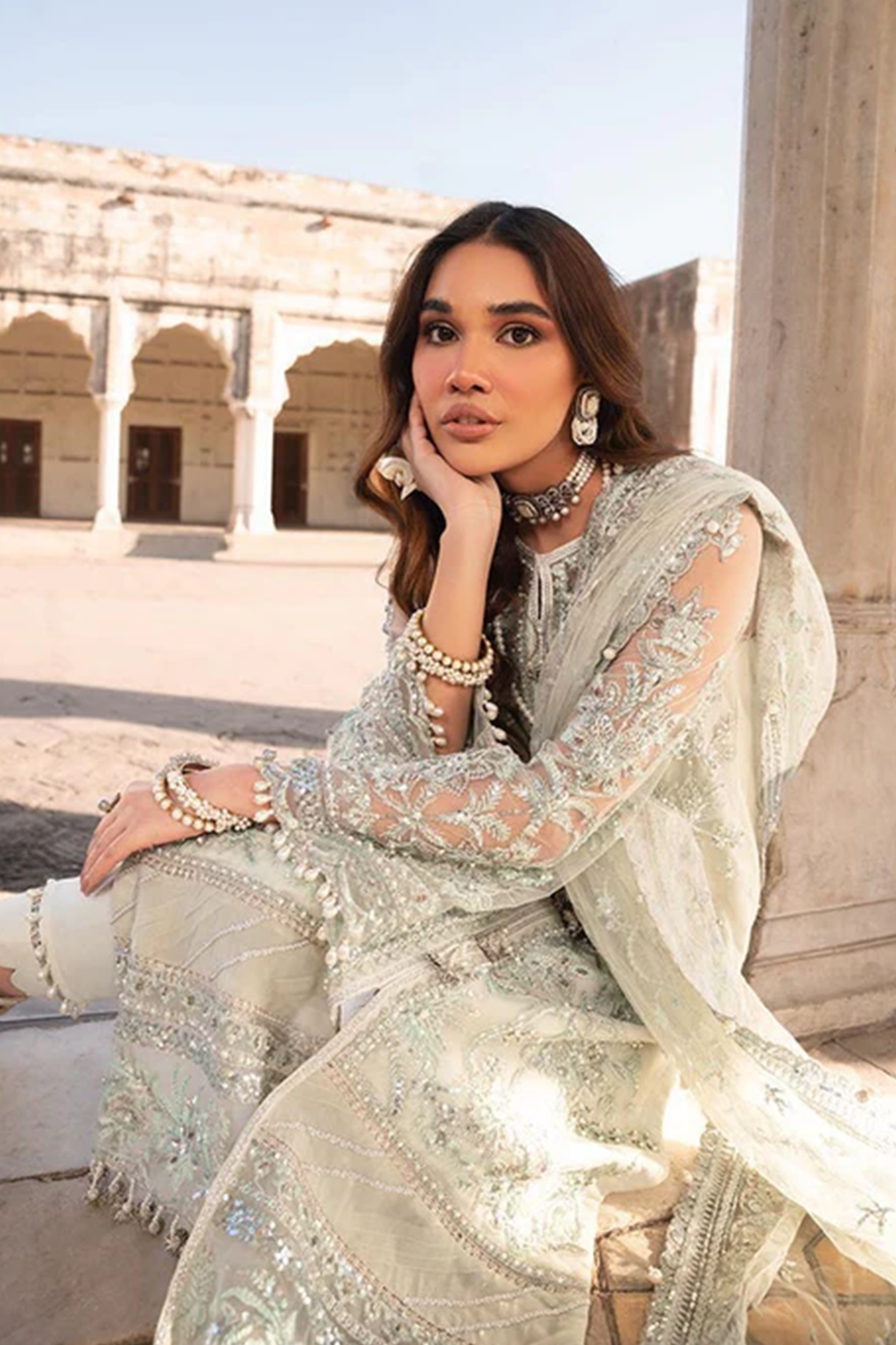 Meeral Unstitched 3 Piece Luxury Formals Pret Collection'2025-Meeral - Sifa - Meeral Luxe