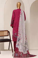 Sada Bahar Stitched 3 Piece Printed Lawn Vol-13 Suit-PR-1162-Magenta