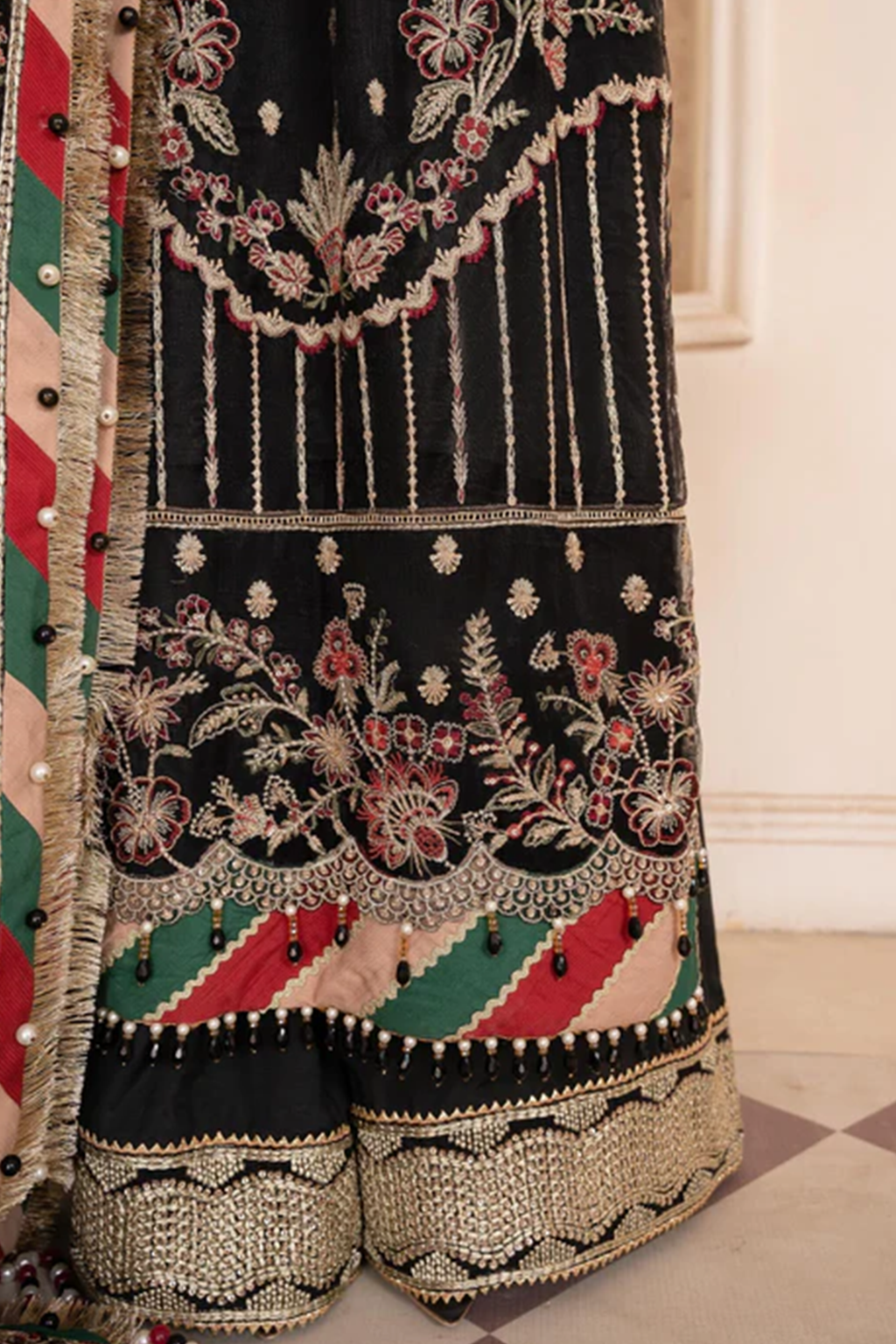 Meeral Unstitched 3 Piece Luxury Formals Pret Collection'2025-MSA-23-D162 Rangoon - Meeral Luxe