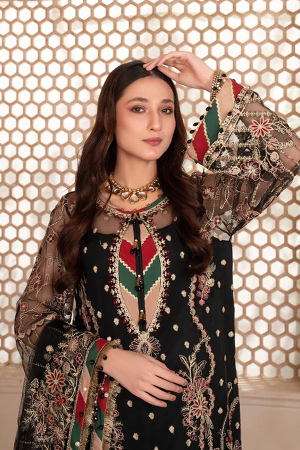 Meeral Unstitched 3 Piece Luxury Formals Pret Collection'2025-MSA-23-D162 Rangoon - Meeral Luxe