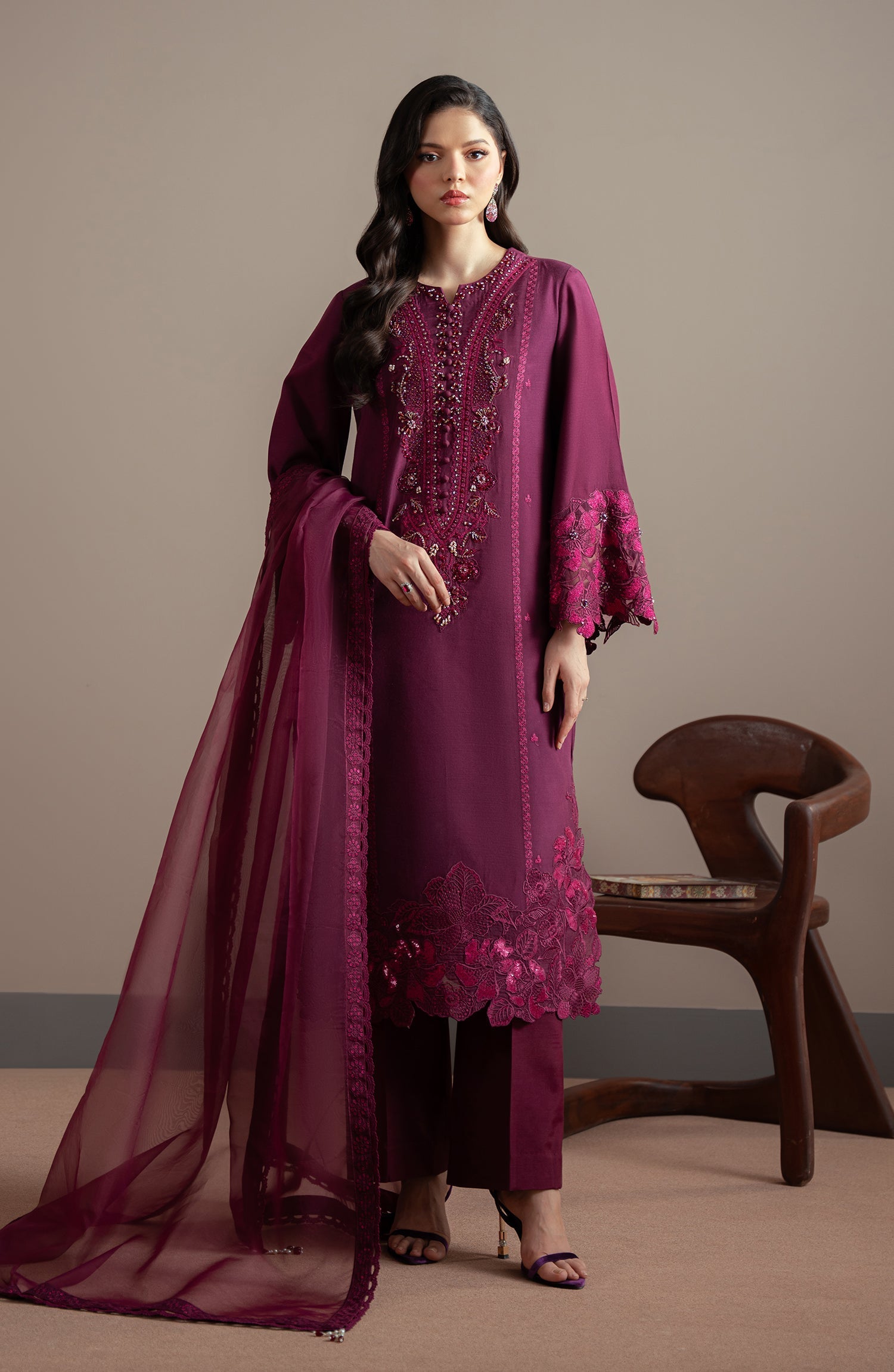 Elvin By Fabiha Fatima Unstitched 3 Piece Formals Collection'2025-Lazel