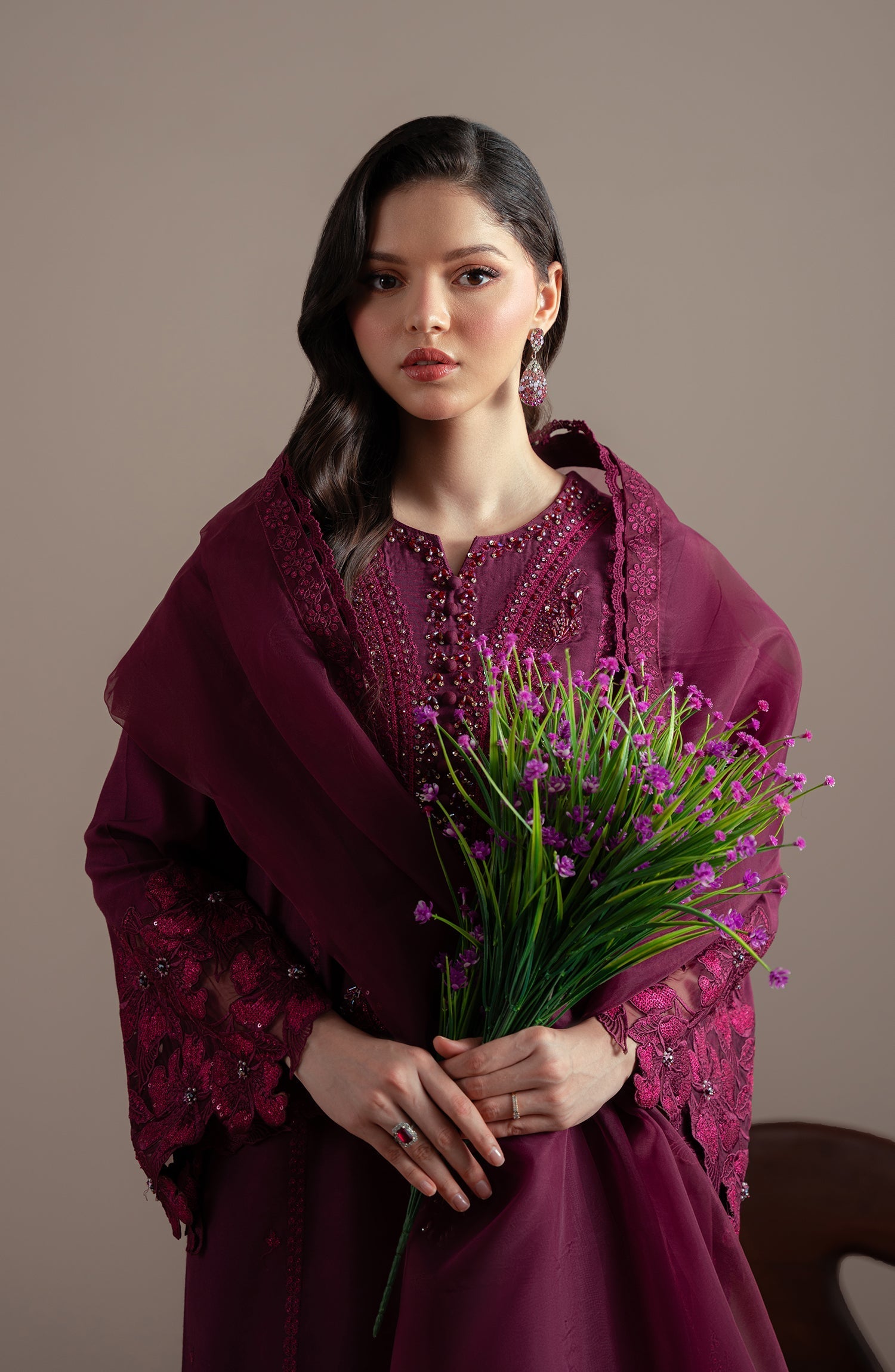 Elvin By Fabiha Fatima Unstitched 3 Piece Formals Collection'2025-Lazel