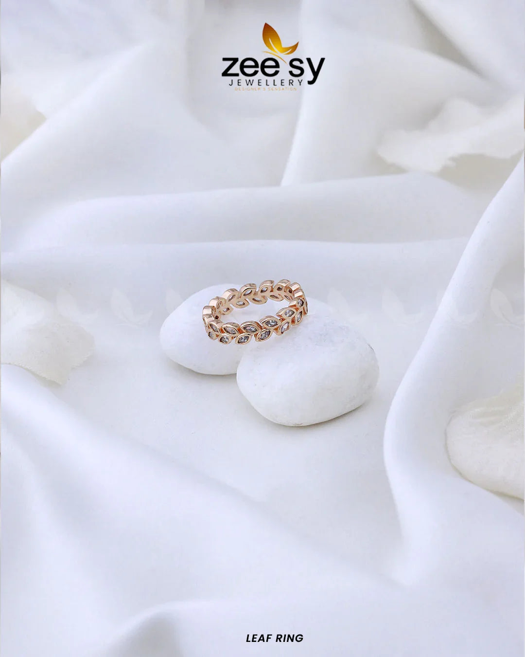 Leaf Ring 18 - Zeesy Jewellery