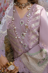 Saira Shakira Unstitched 3 Piece Luxury Lawn Suit-Lillie De Jong Amethyst
