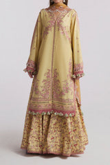 SS Lawn By Hussain Rehar Unstitched 3 Piece Emb Lawn Eid Edit Suit-04-Limone
