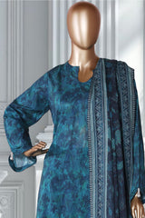 Bin Saeed Stitched 3 Piece Exclusive Printed Lawn Vol-02 Suit-LSM-2747-Blue