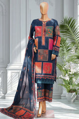 Bin Saeed Stitched 3 Piece Exclusive Printed Lawn Vol-02 Suit-LSM-2751-Multi