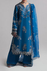 SS Lawn By Hussain Rehar Unstitched 3 Piece Emb Lawn Eid Edit Suit-08-Luce