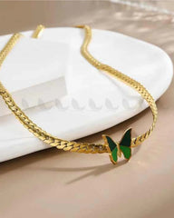 Lumen Chain Golden Green - Zeesy Jewellery