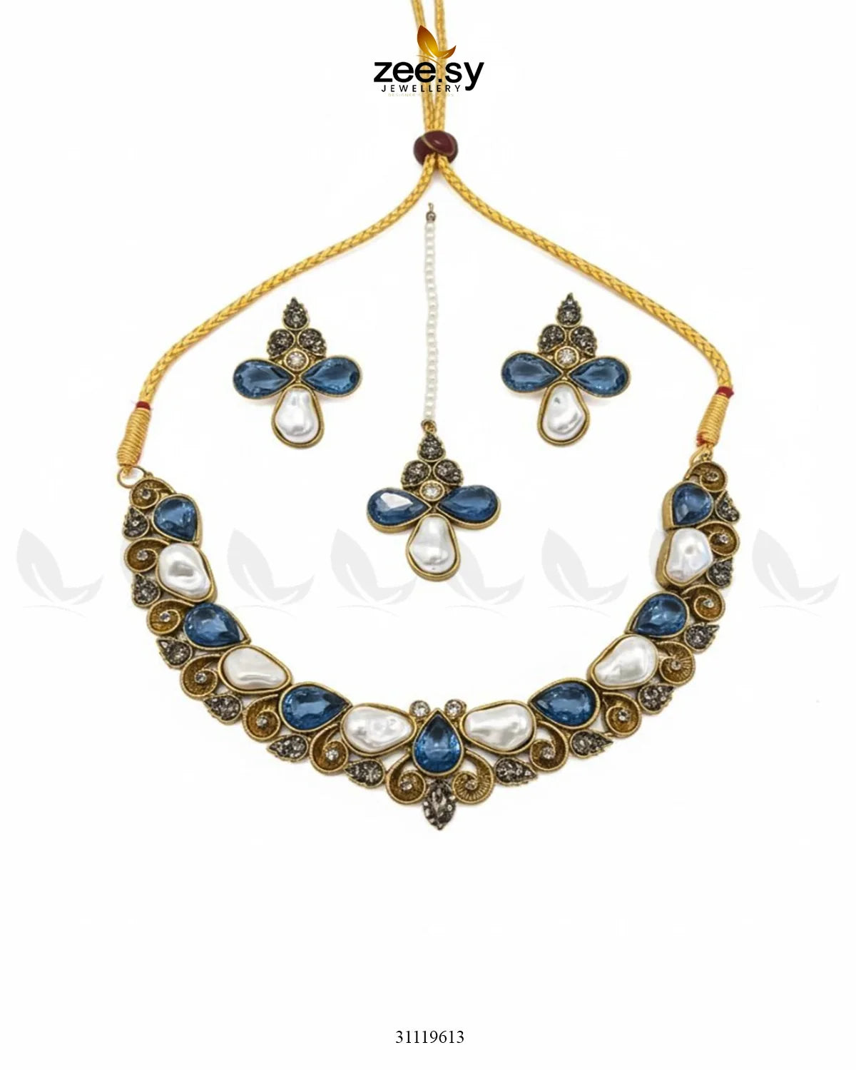 Luminary Gold Toned Necklace Set - Zeesy Jewellery