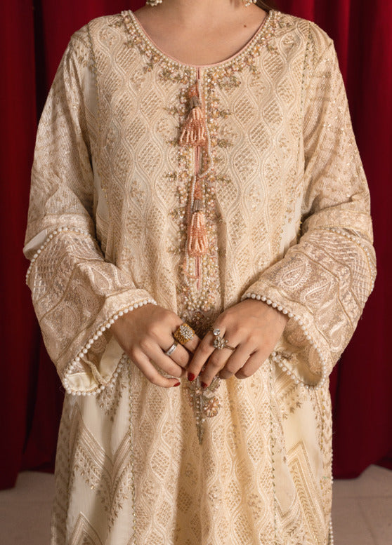 Zaaviay Stitched 3 Piece Luxury Formals Collection'2025-Luna Pearl