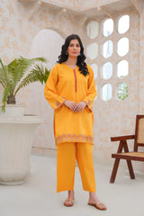 Qurb Stitched 2 Piece Summer Collection'2025-Luna